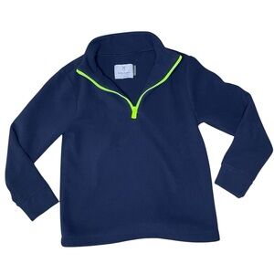 Dudley Steven’s Navy Windabout Kids Vello Fleece Quarter Zip- Small